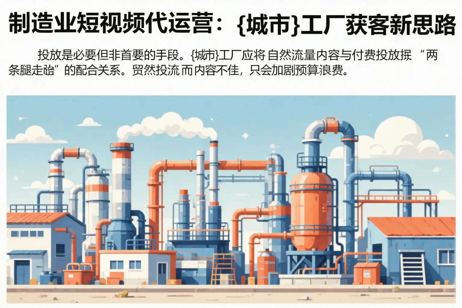制造业短视频代运营:花都工厂获客新思路